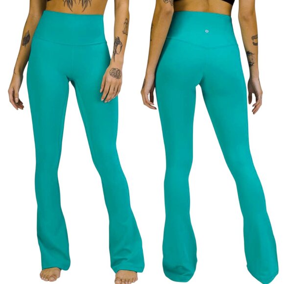 Lululemon Align High-Rise Mini-Flared Pant Teal 4 - Picture 1 of 7